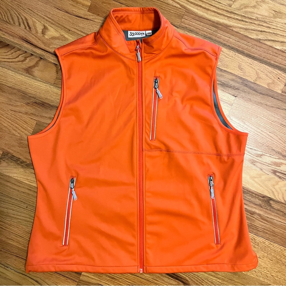 33,000ft Men's 2X Windproof Softshell Golf/HikeVest.Pockets Sleeveless Vest NWOT